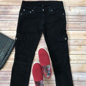 Carmar Black Skinny Cargo Pants